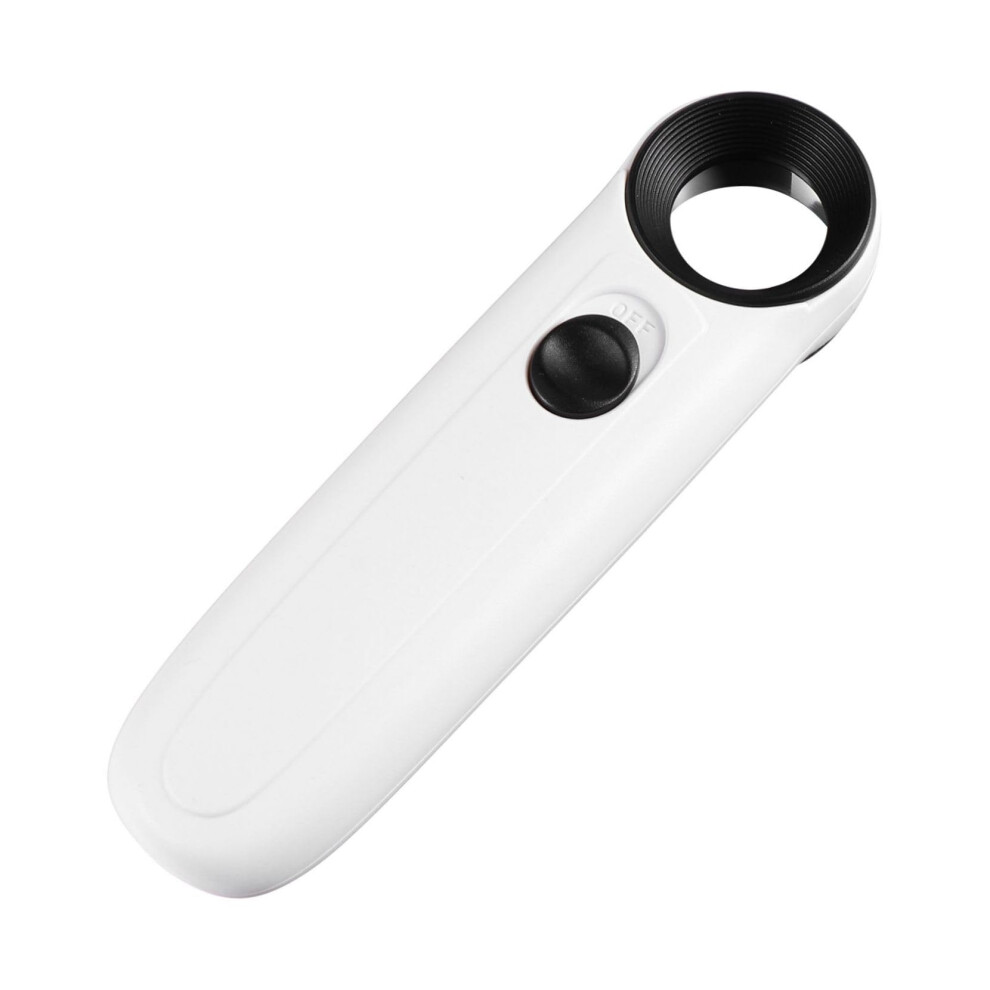 Light Handheld Magnifying Glass With Led Antique Jewelry Inspection, Ergonomic Design For Seniors, Reading In Low