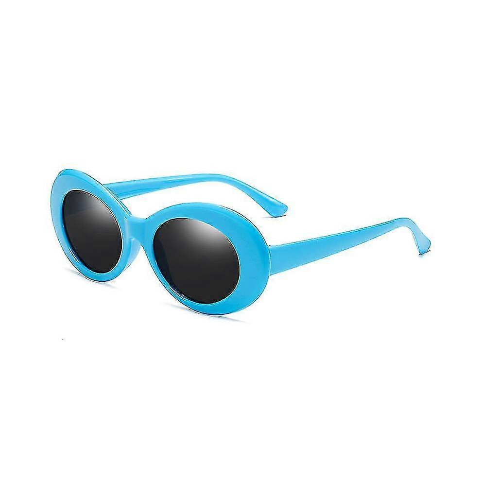 Kikidex (As Show, ) Retro Oval Sunglasses - Uv400 Sunglasses Goggles For Women Men Yellow