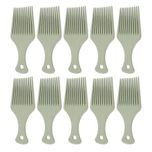10 Pz Pettine Denti Larghi per Capelli Manico Ergonomico