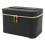 Grote Makeuptas Met Spiegel PU Leder Zwart 3