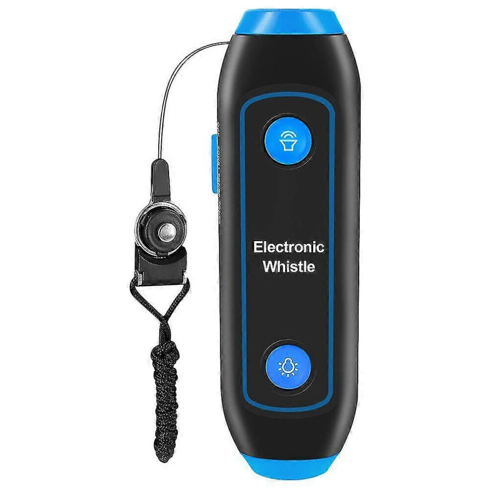 Kikidex (As Show, One Size) Electronic Whistle 3 Tones Multipurpose Handheld Whistle With Lanyard Torchlight