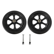 2x 8in Ersatzrad für Elektrorollstühle, Schwarz
