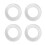 4 Stk Paraplugat Ring Plug Set Transparant Krasbeschermer 1