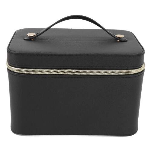Grote Makeuptas Met Spiegel PU Leder Zwart 1