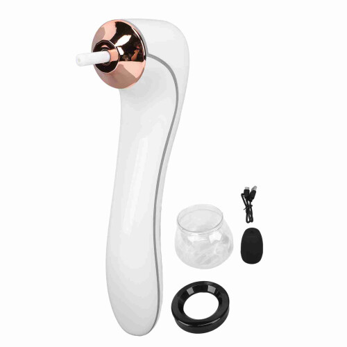 (White) Pulitore Pennelli 3 Vel USB Ricaricabile Bianco