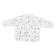 (PUZY008) Long Sleeve Baby Bib with Pocket Water Resistant PU 18-36 Months