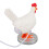 3D Chicken Egg Night Light USB White 2