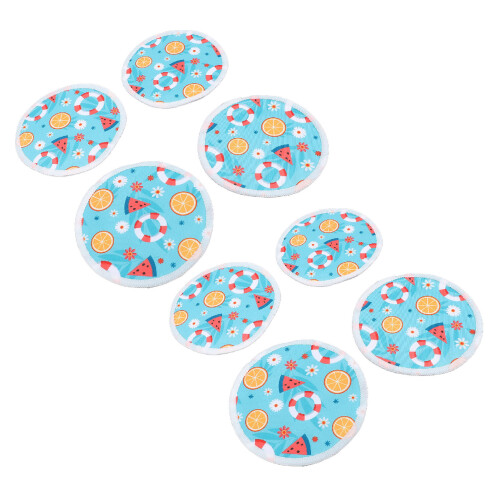 (G47) 8pcs Reusable Nursing Pads 12cm Leakproof 2