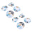 (G42) 8pcs Reusable Nursing Pads 12cm Leakproof 3