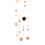 4pcs Rose Gold Star Circle Wedding Party Garlands 5