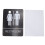 Braille-WC-Schild aus Edelstahl, 20x15 cm 1