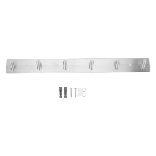 6-Hook Wall Mount Coat Rack 304 Steel