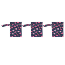 (T12) 3pcs Water Resistant Mini Reusable Baby Diaper Wet Dry Pouch