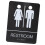 Braille-WC-Schild aus Edelstahl, 20x15 cm 4