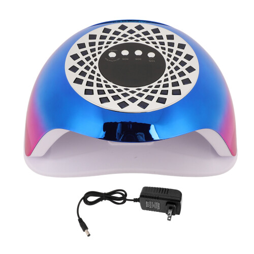 (US Plug 100‑240V) Nail Dryer 3 Timer Fast Drying US Plug