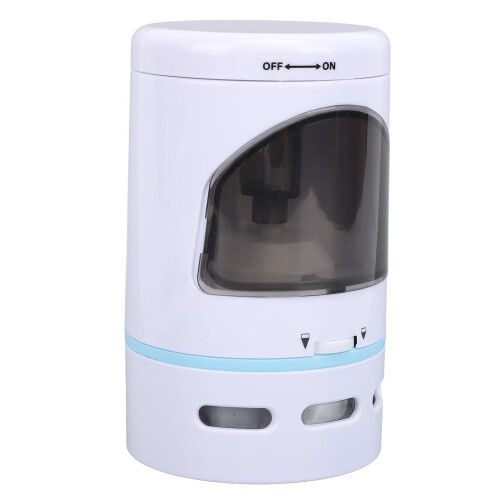 (White) Electric Pencil Sharpener w/ Handheld Vacuum Pink 2