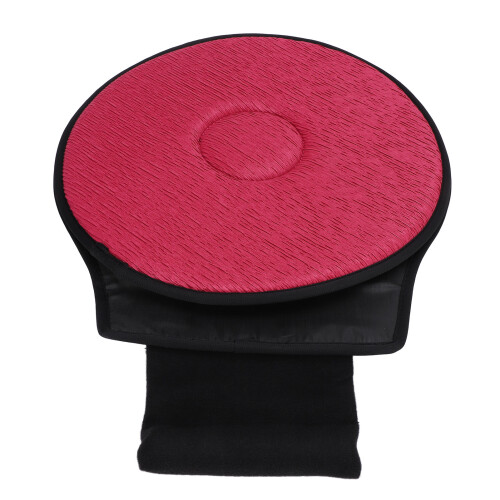 (Wine Red) Cuscino girevole 360 memory per auto anziani 1
