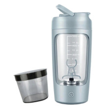 Protein Shaker Bottle USBC Rechargeable Electric Shake Mixer Shaker Cup for Protein Shakes Blue