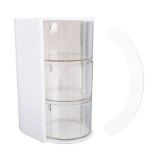 Makeup Borstelhouder 2-in-1 Met 3 Lades 180 Draai