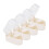 4x Wandzahnbürstenhalter Transparent Selbstklebend 4