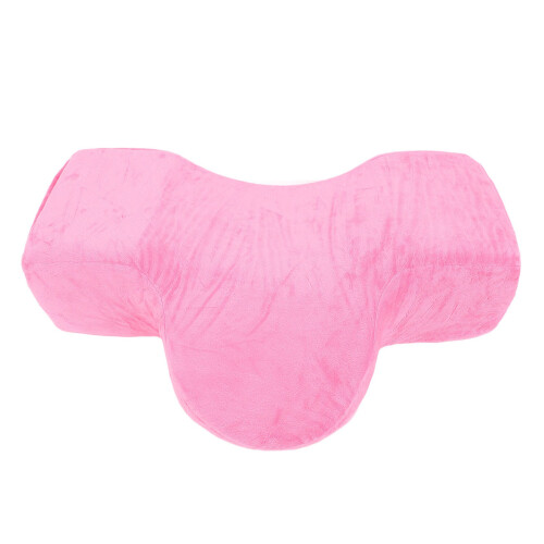 (Rose Red) U-Shaped Memory Foam Lash Pillow Pink