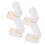 4x Wandzahnbürstenhalter Transparent Selbstklebend 2