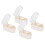 4x Wandzahnbürstenhalter Transparent Selbstklebend 3