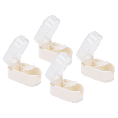 4x Wandzahnbürstenhalter Transparent Selbstklebend 2