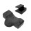 U-vormig wimperpillot met plank, zwart 2