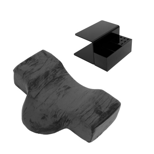 U-vormig wimperpillot met plank, zwart 1