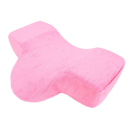 (Rose Red) U-Shaped Memory Foam Lash Pillow Pink 2