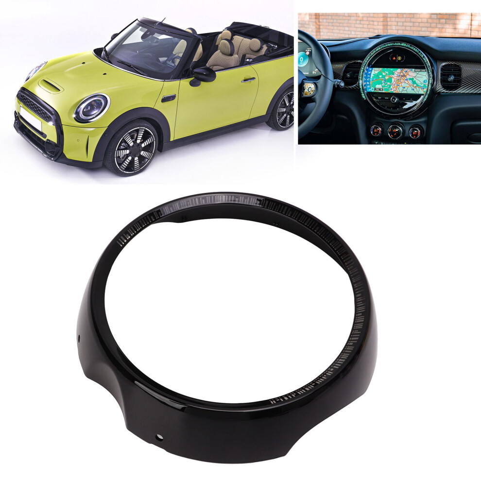 6.5In Mirror Polished Abs Center Console Screen Trim For F55 F56 F57 4321356565064
