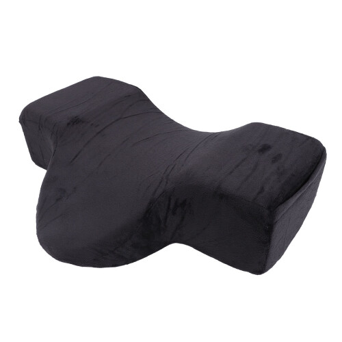 (Black) U-Shaped Memory Foam Lash Pillow Pink 2