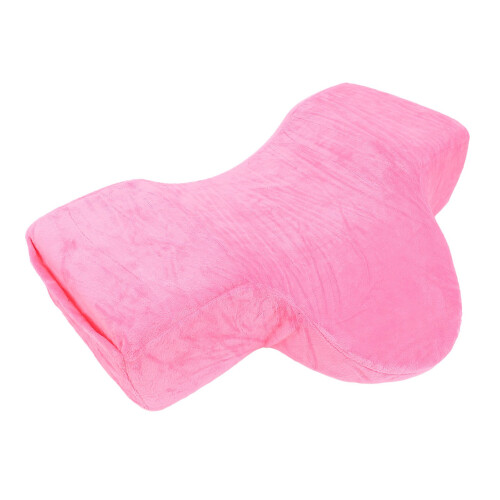 (Rose Red) U-Shaped Memory Foam Lash Pillow Pink 1