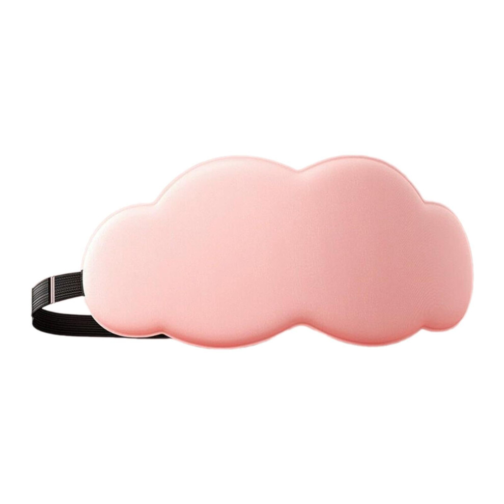 Pink Sleep Mask Blackout Eye Mask Ice Silk Sleep Mask Soft Comfortable Night Blindfold One Size Unisex Travel Nap