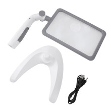 (White) Loep met Licht 48 LEDs 2.5X Verstelbaar