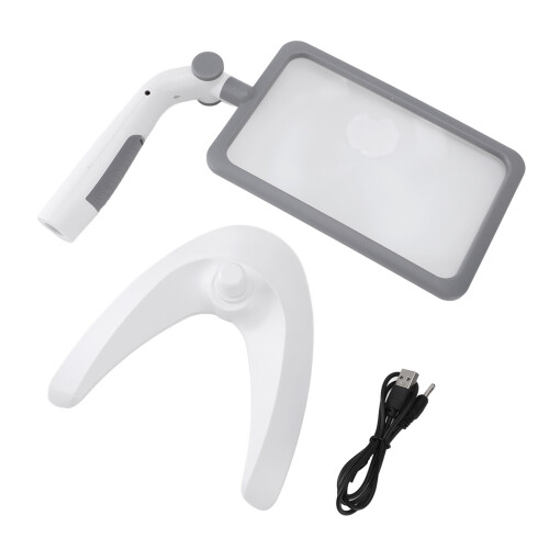 (White) Loep met Licht 48 LEDs 2.5X Verstelbaar