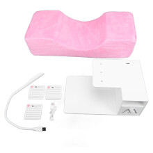 U-vormig Lash Extension Kussen met LED Licht Blauw Roze