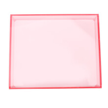 (Transparent Pink) Acryl Wimperbox Waterdicht Stofvrij