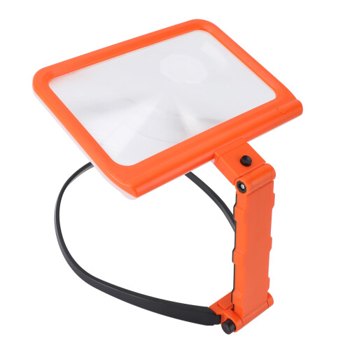 (Orange) Nekvergrootglas 5X 48 LED Oranje 1