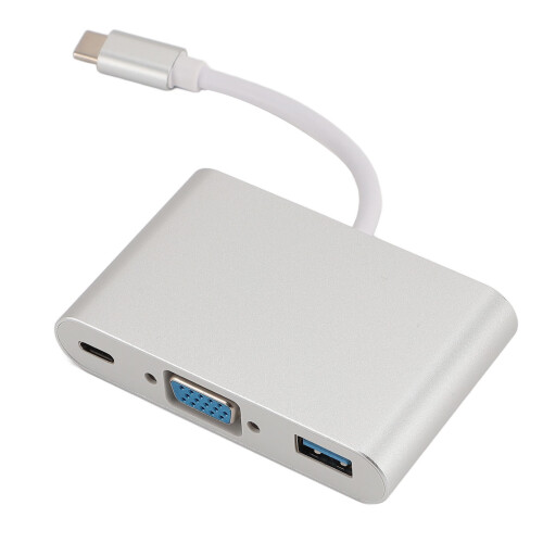 3-in-1 Typ-C-HUB USB3.0 PD VGA Adapter 1
