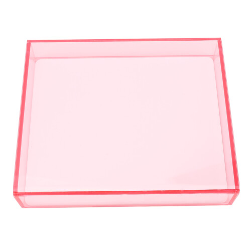 (Transparent Pink) Acryl Wimperbox Waterdicht Stofvrij 1