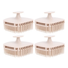 (Skin Color) 4pcs Massaggio Cuoio Capelluto Circolazione Anti-Forfora