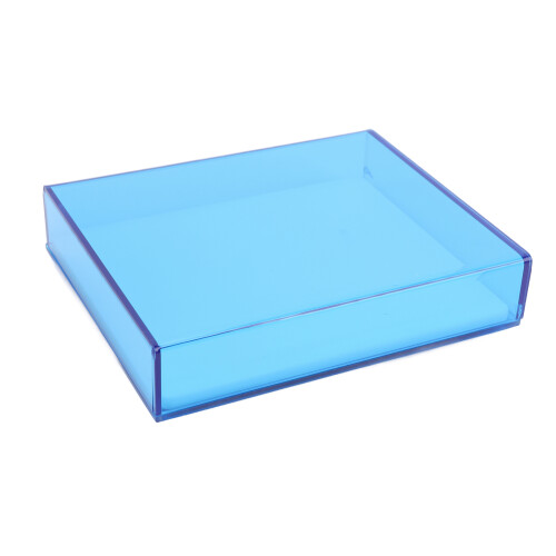 (Transparent Blue) Acryl Wimperbox Waterdicht Stofvrij 1