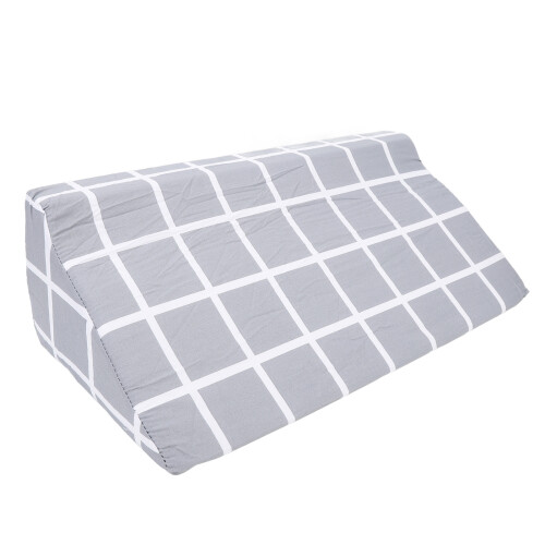 Grijs Plaid Wig Kussen Foam Positie 1