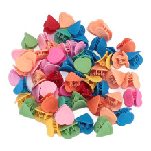 100x Mini Hart Klipclips Kleurrijke Haarspeldjes Voor Meisjes
