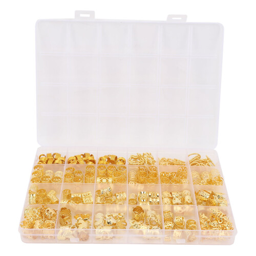 260st Haar Dreadlocks Rings Braid Clips Set
