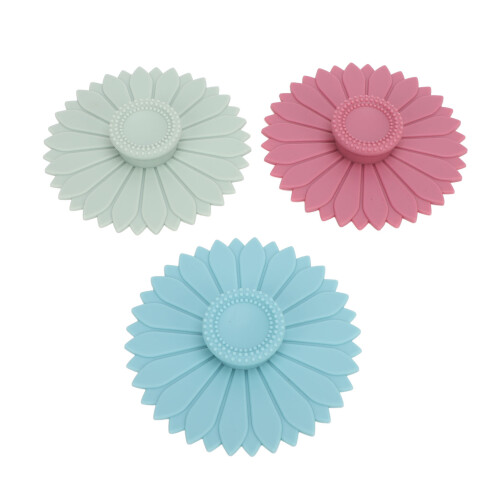3x Silicone Cup Covers Anti-Dust Airtight Reusable Mug Lids 2