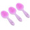 (Violet) 3pz Spazzola Shampoo Silicone Massaggio Cuoio Capelluto Viola 5