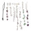 Dreadlock Rings Haar Braid Clips Zilver 4